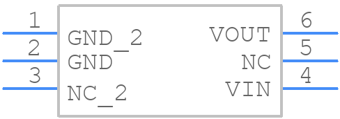 LT6656AIS6-2.5PBF - Analog Devices - PCB symbol