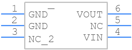 LT6656BIS6-2.5TRPBF - Analog Devices - PCB symbol