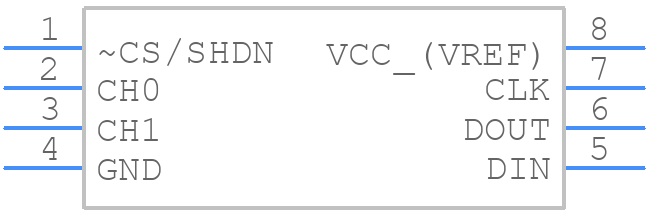 LTC1298CS8PBF - Analog Devices - PCB symbol