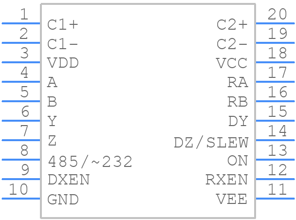 LTC1387CSWPBF - Analog Devices - PCB symbol