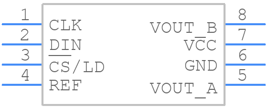 LTC1448CN8PBF - Analog Devices - PCB symbol