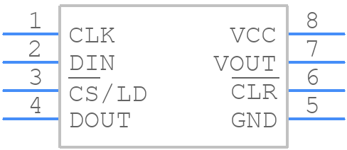 LTC1456CN8PBF - Analog Devices - PCB symbol