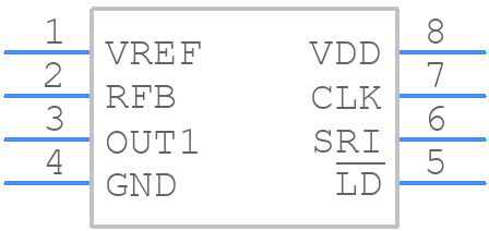 LTC1595CCS8PBF - Analog Devices - PCB symbol