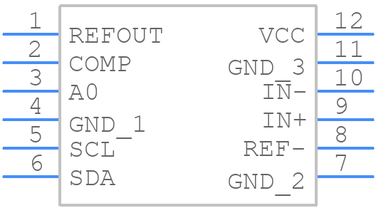 LTC2463CMSPBF - Analog Devices - PCB symbol