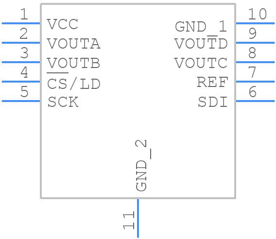 LTC2634CMSE-HMI12TRPBF - Analog Devices - PCB symbol