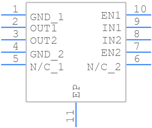 NCV8154MW150330TBG - onsemi - PCB symbol