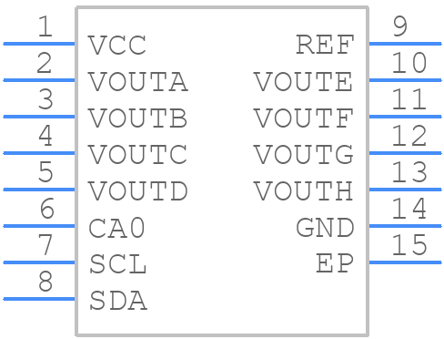 LTC2637IDE-HMX12PBF - Analog Devices - PCB symbol