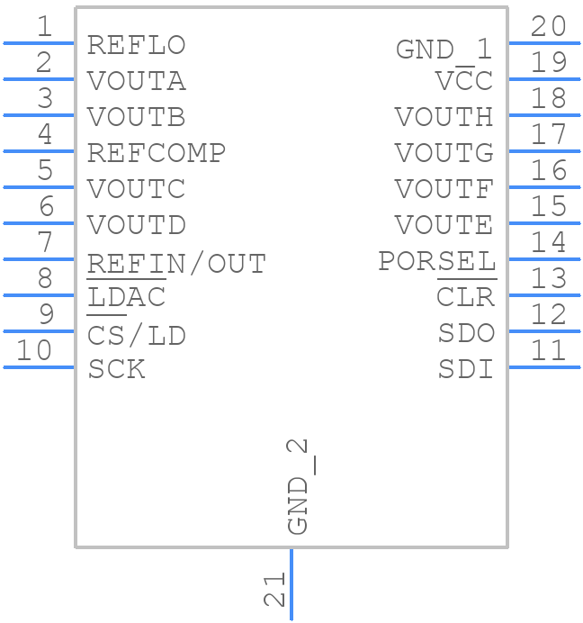 LTC2656BCFE-H16PBF-ES - Analog Devices - PCB symbol