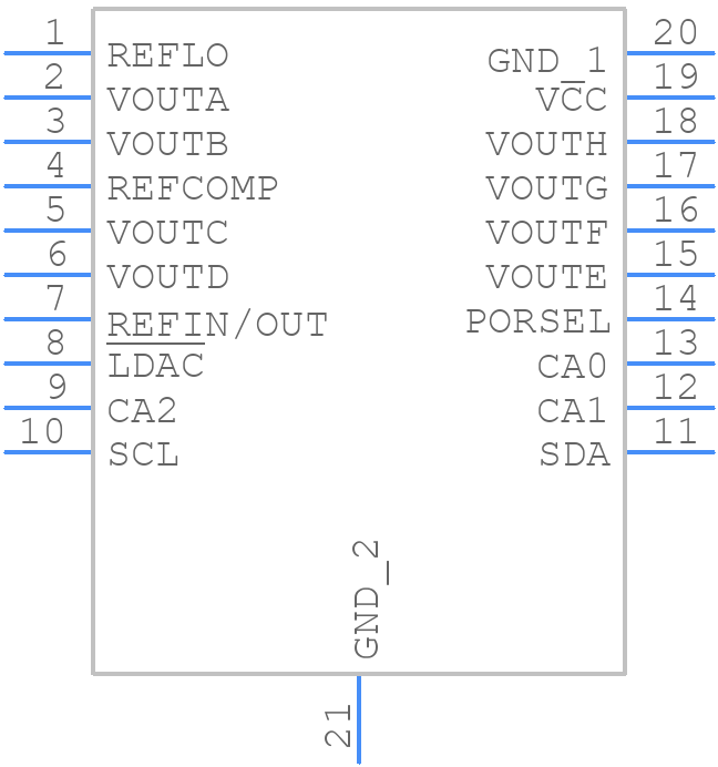 LTC2657CFE-L12PBF - Analog Devices - PCB symbol