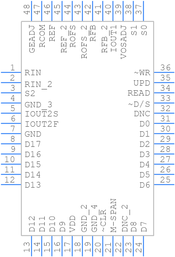 LTC2757BCLXPBF - Analog Devices - PCB symbol