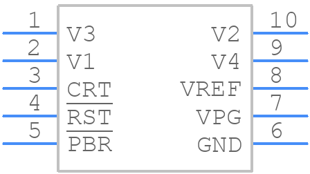 LTC2900-1CMSPBF - Analog Devices - PCB symbol