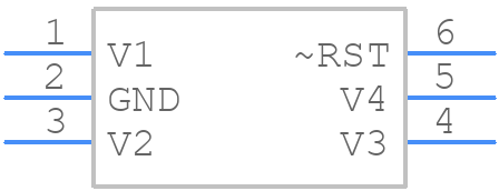 LTC2903IS6-A1 - Analog Devices - PCB symbol
