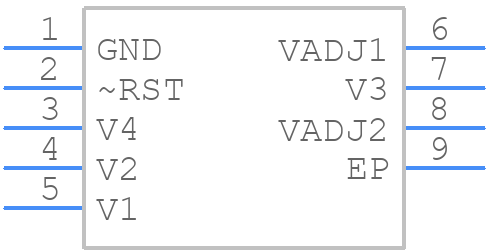 LTC2908IDDB-B1PBF - Analog Devices - PCB symbol