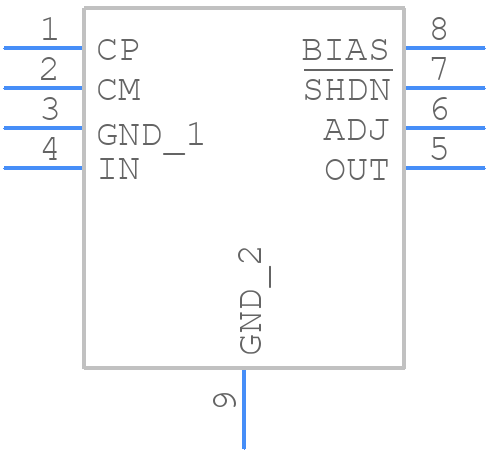 LTC3035EDDBPBF - Analog Devices - PCB symbol