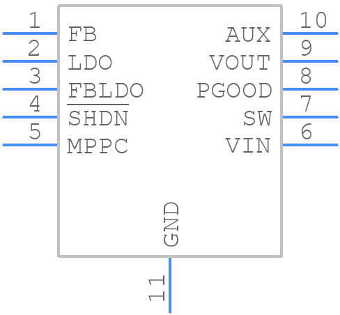 LTC3105EDDPBF - Analog Devices - PCB symbol
