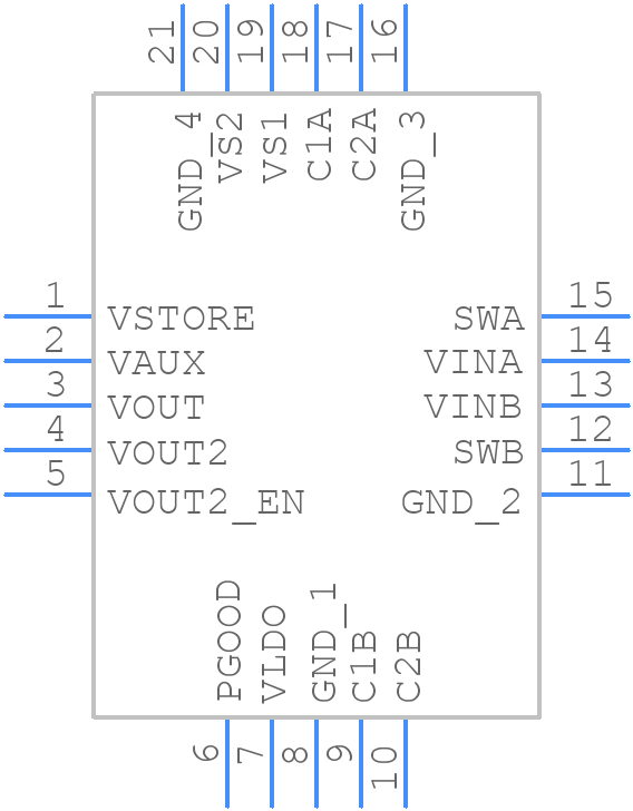 LTC3109IUFPBF - Analog Devices - PCB symbol