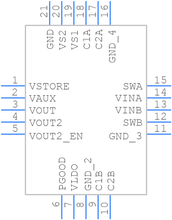 LTC3109IUFTRPBF - Analog Devices - PCB symbol