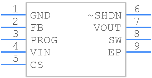 LTC3125EDCBTRPBF - Analog Devices - PCB symbol
