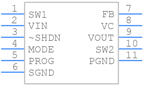 LTC3127EDDPBF - Analog Devices - PCB symbol