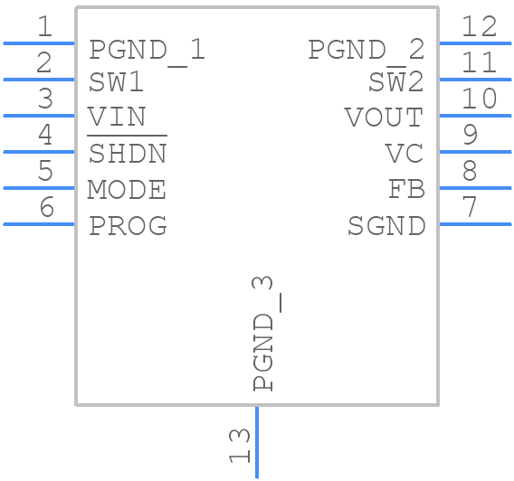 LTC3127EMSEPBF - Analog Devices - PCB symbol