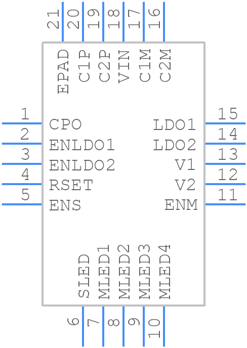 LTC3230EUDPBF - Analog Devices - PCB symbol