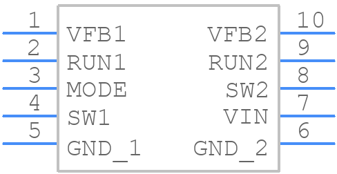 LTC3419IMS-1TRPBF - Analog Devices - PCB symbol