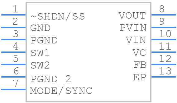 LTC3443EDEPBF - Analog Devices - PCB symbol