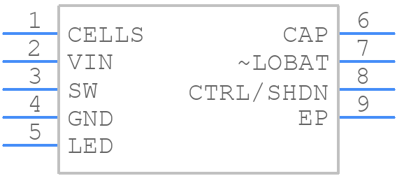 LTC3490EDDPBF - Analog Devices - PCB symbol