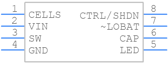 LTC3490ES8PBF - Analog Devices - PCB symbol