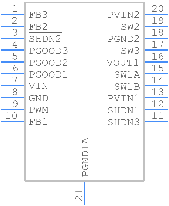 LTC3521IFEPBF - Analog Devices - PCB symbol