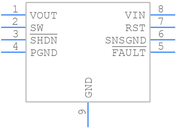 LTC3529EDCBTRMPBF - Analog Devices - PCB symbol