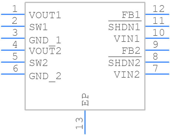 LTC3535EDDPBF - Analog Devices - PCB symbol