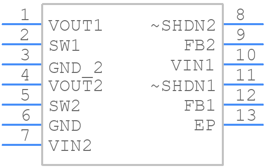 LTC3535EDDTRPBF - Analog Devices - PCB symbol