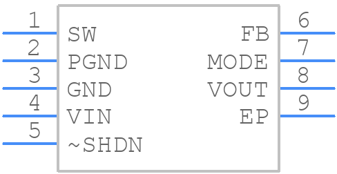 LTC3539EDCBTRMPBF - Analog Devices - PCB symbol