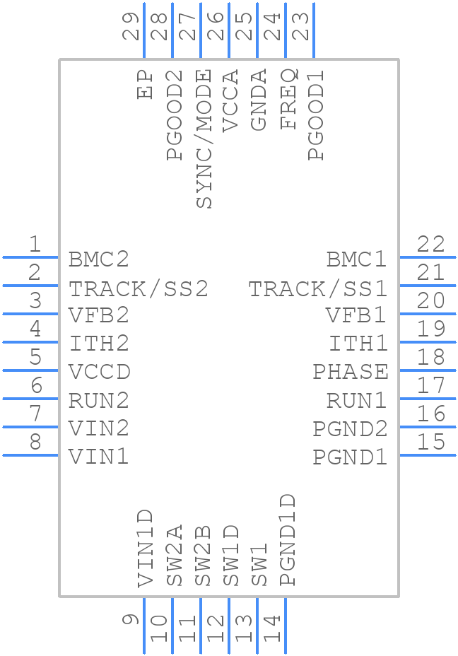LTC3546EUFDTRPBF - Analog Devices - PCB symbol