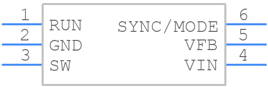LTC3560IS6TRPBF - Analog Devices - PCB symbol