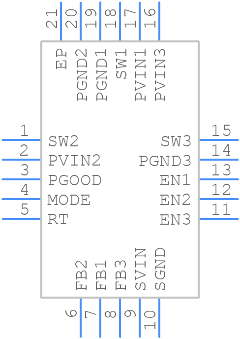 LTC3569IUDTRPBF - Analog Devices - PCB symbol