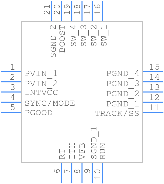 LTC3603EUFTRPBF - Analog Devices - PCB symbol