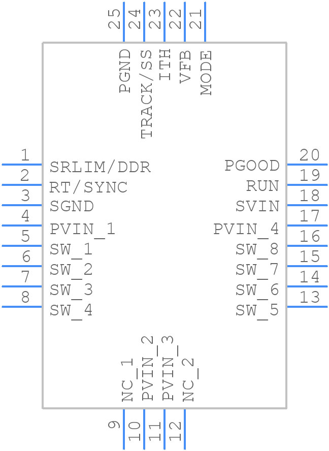 LTC3616EUDDPBF - Analog Devices - PCB symbol