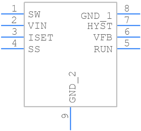 LTC3632IMS8ETRPBF - Analog Devices - PCB symbol