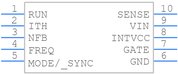 LTC3704EMSPBF - Analog Devices - PCB symbol