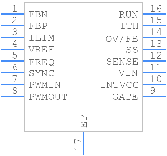 LTC3783EFEPBF - Analog Devices - PCB symbol