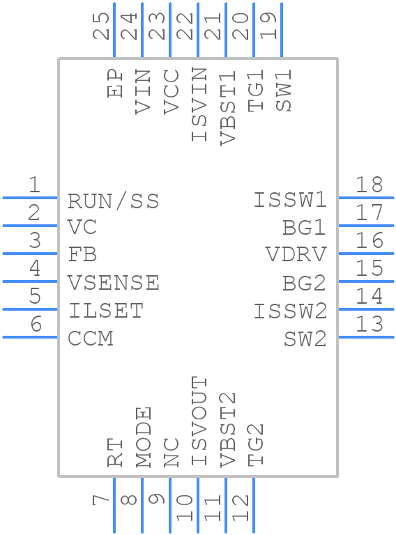 LTC3785IUFPBF - Analog Devices - PCB symbol