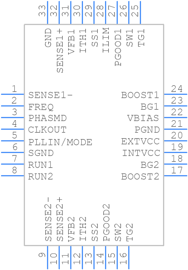 LTC3788EUHTRPBF - Analog Devices - PCB symbol