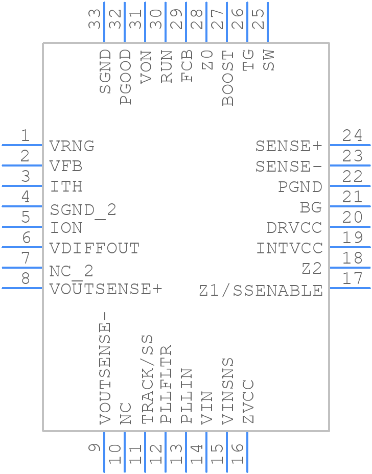 LTC3823IUHTRPBF - Analog Devices - PCB symbol