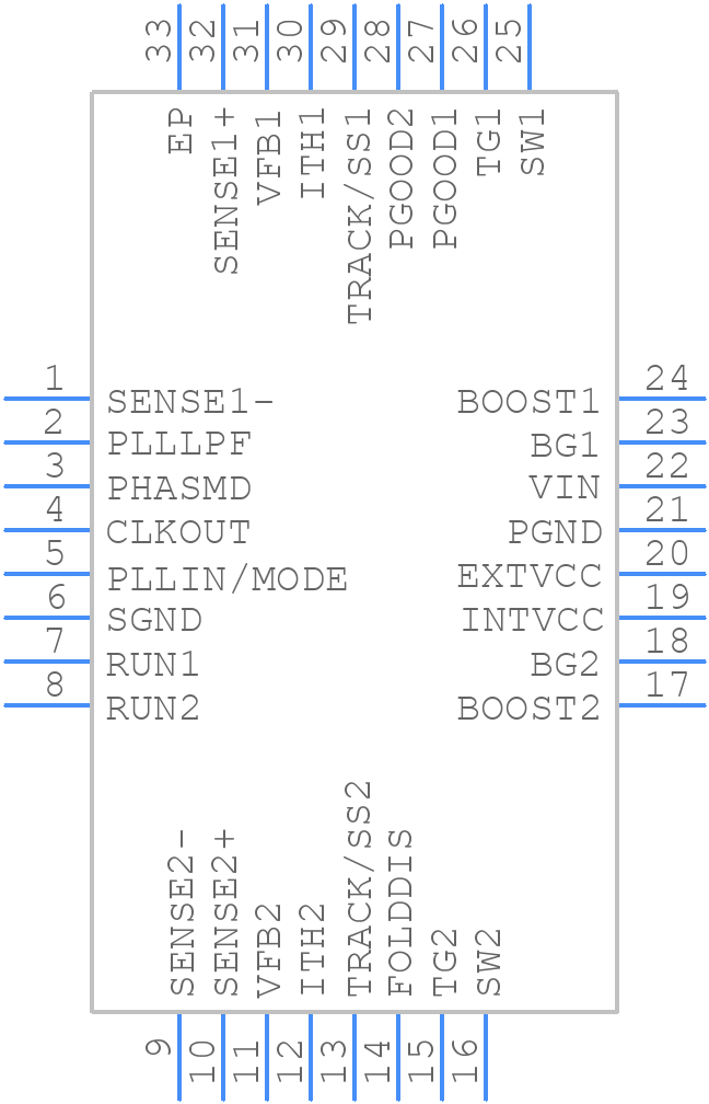 LTC3826IUHPBF - Analog Devices - PCB symbol