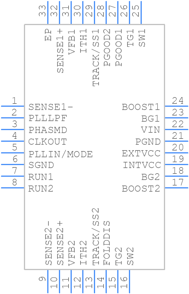 LTC3826IUHTRPBF - Analog Devices - PCB symbol