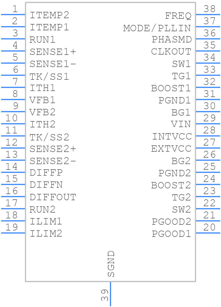 LTC3855EFEPBF - Analog Devices - PCB symbol