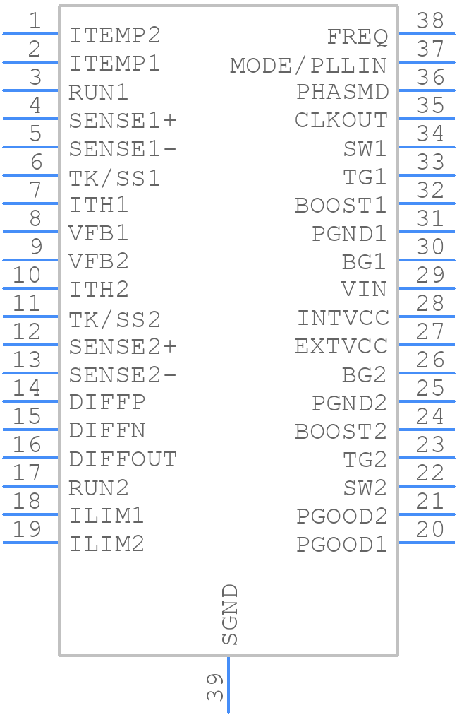 LTC3855EFETRPBF - Analog Devices - PCB symbol