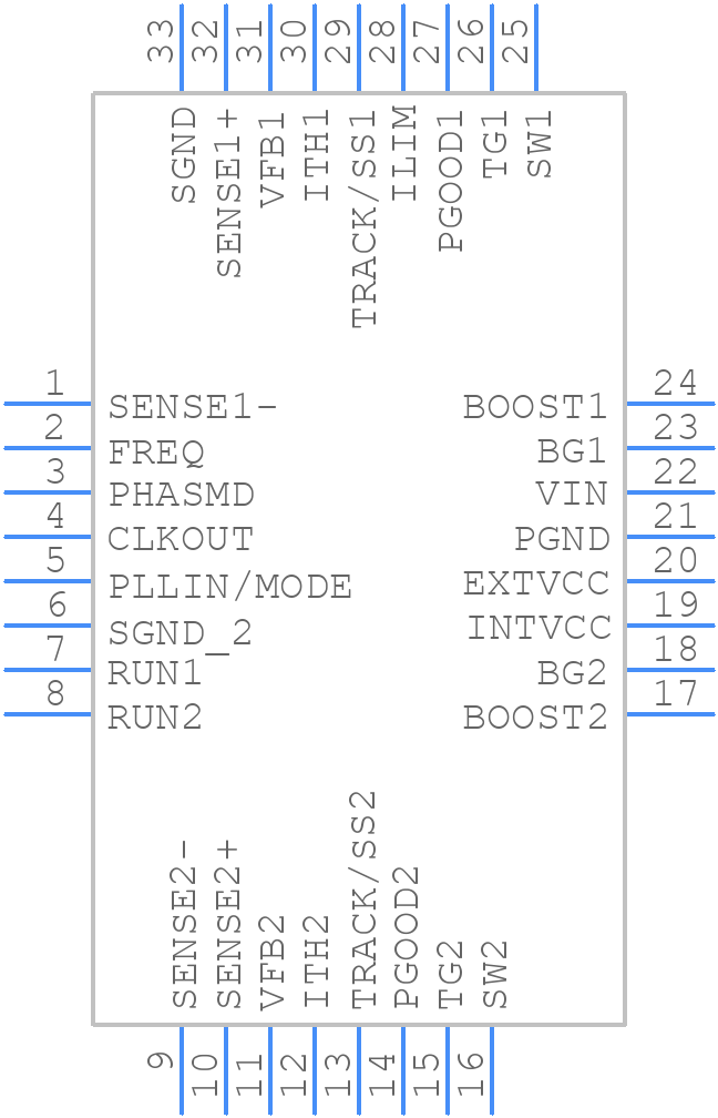 LTC3857EUHPBF - Analog Devices - PCB symbol